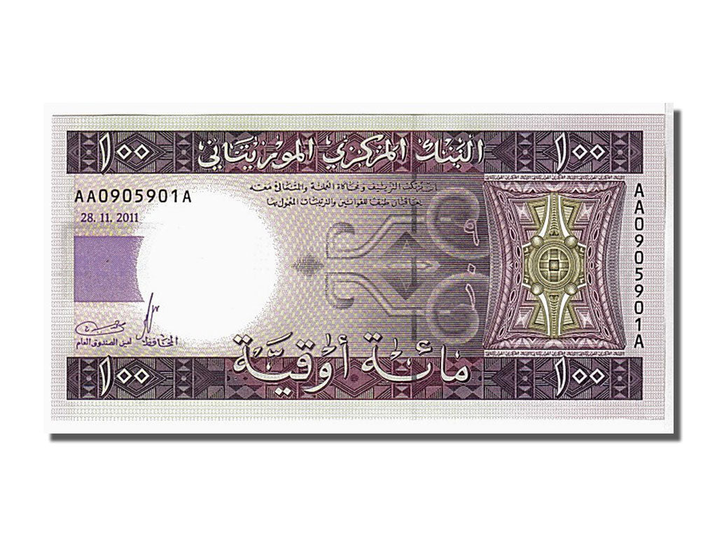 Banconote, Mauritania, 100 Ouguiya, 2011, KM:16, FDS
