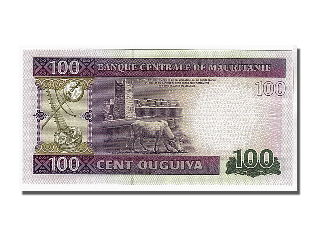 Banconote, Mauritania, 100 Ouguiya, 2011, KM:16, FDS