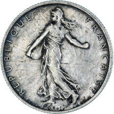 Moneta, Francia, Semeuse, 2 Francs, 1918, Paris, BB, Argento, KM:845.1