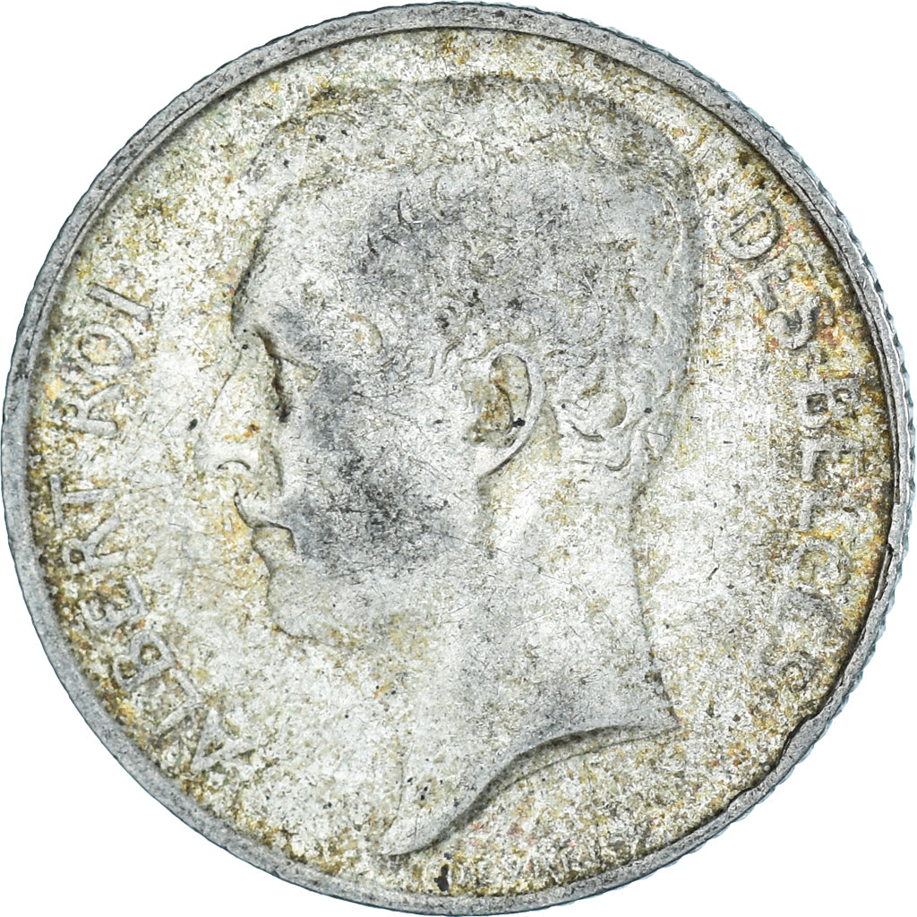 Coin, Belgium, Albert I, 50 Centimes, 1912, Brussels, AU(50-53), Silver, KM:70