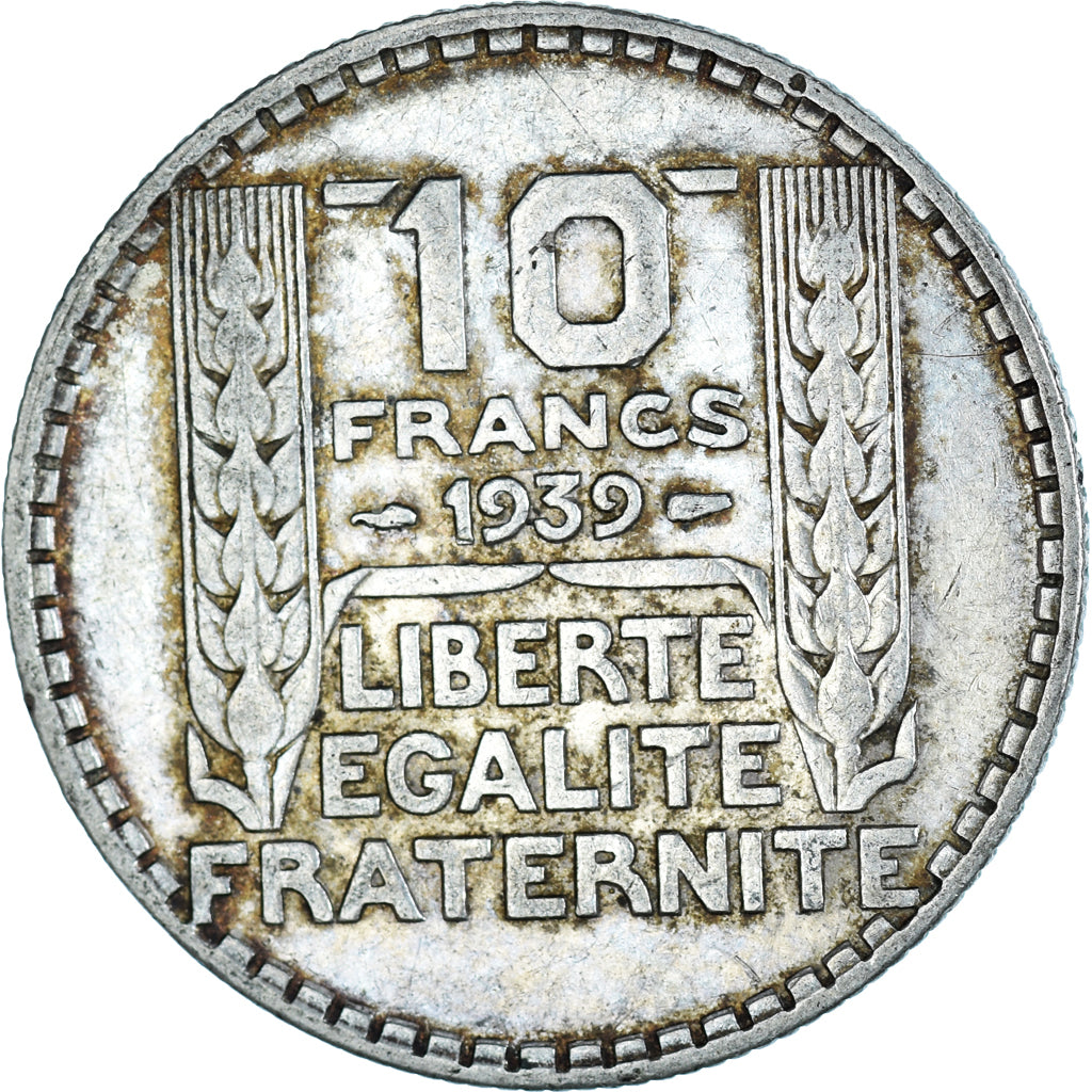 Coin, France, Turin, 10 Francs, 1939, Paris, VF(30-35), Silver, KM:878