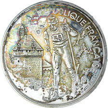 Moneta, Francja, Albertville 1992 - ski de fond, 100 Francs, 1991, AU(55-58)