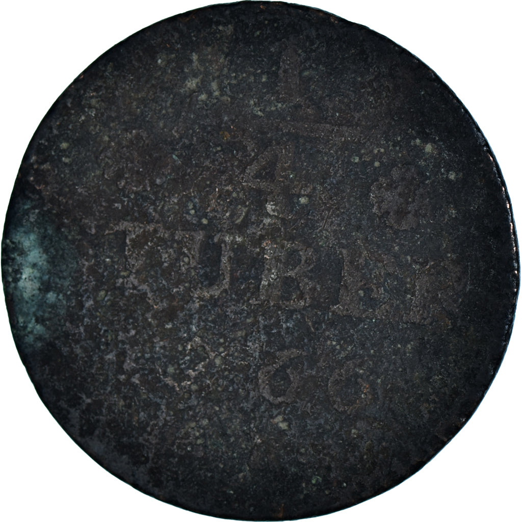 Coin, German States, JULICH-BERG, Karl Theodor, 1/4 Stüber, 1766, G(4-6)