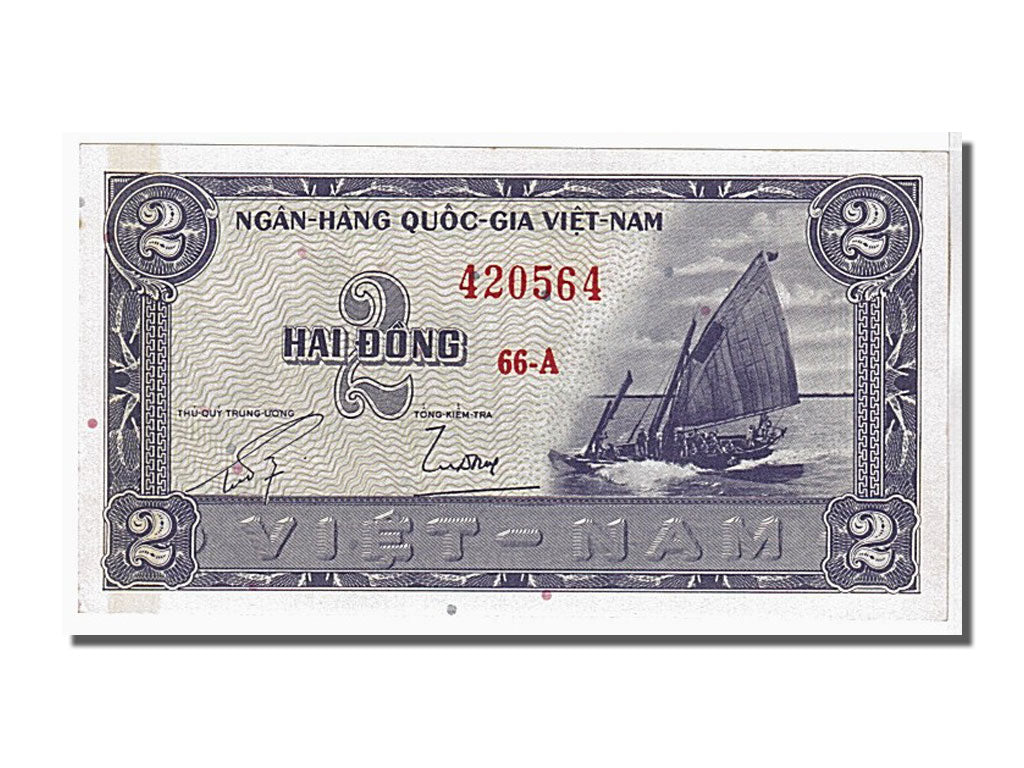 Banknote, South Viet Nam, 2 D<ox>ng, 1955, AU(55-58)