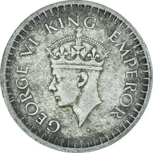 Coin, INDIA-BRITISH, George VI, 1/2 Rupee, 1943, Bombay, VF(30-35), Silver