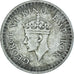 Coin, INDIA-BRITISH, George VI, 1/2 Rupee, 1943, Bombay, VF(30-35), Silver