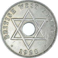 Coin, BRITISH WEST AFRICA, George V, Penny, 1928, Heaton, EF(40-45)