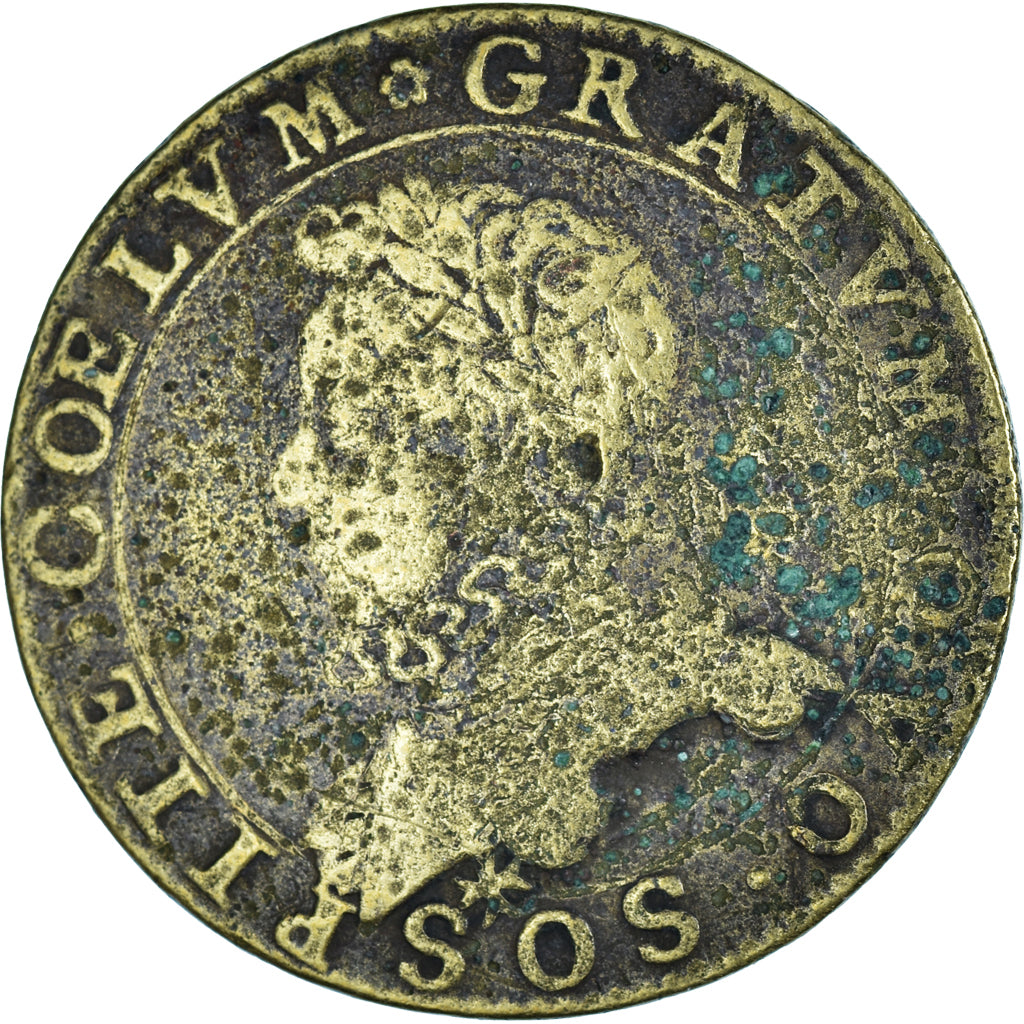 France, Token, Louis XIII, VF(30-35), Brass, Feuardent:12247