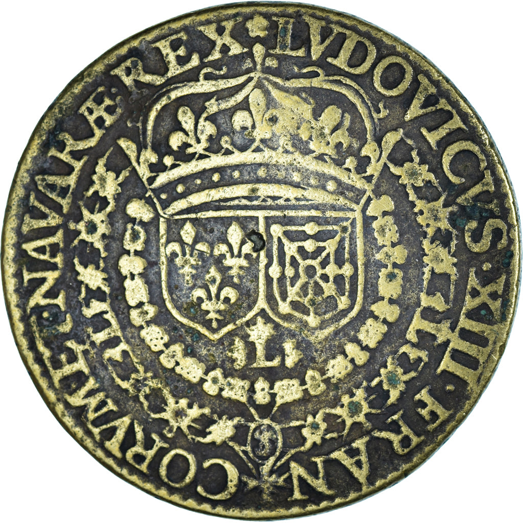France, Token, Louis XIII, VF(30-35), Brass, Feuardent:12247