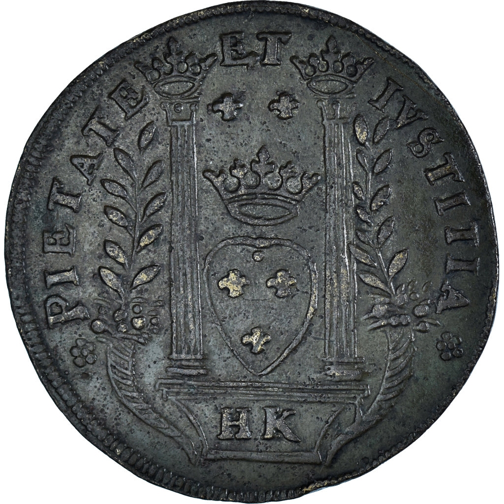 France, Token, Henri IV, 1589, Copper, Feuardent:11899