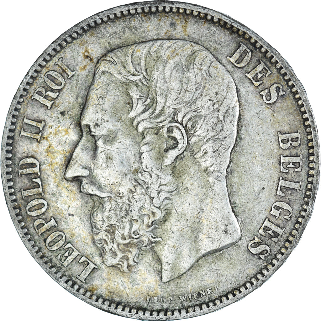 Monnaie, Belgique, Leopold II, 5 Francs, 5 Frank, 1873, Bruxelles, TB+, Argent