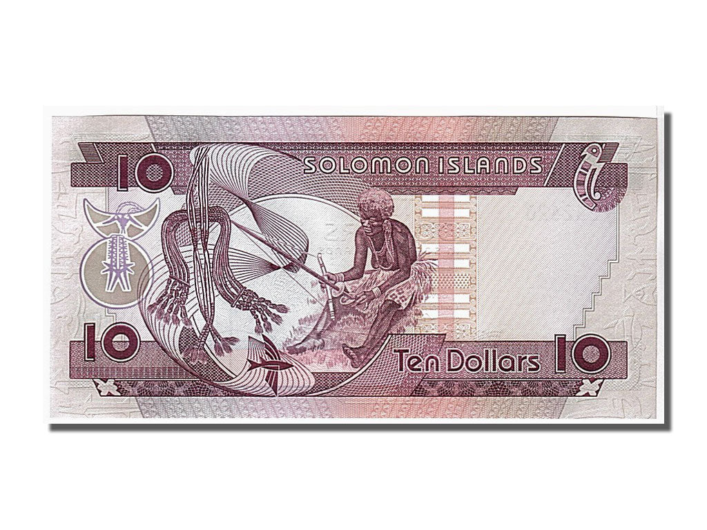 Banconote, Isole Salomone, 10 Dollars, 1986, FDS