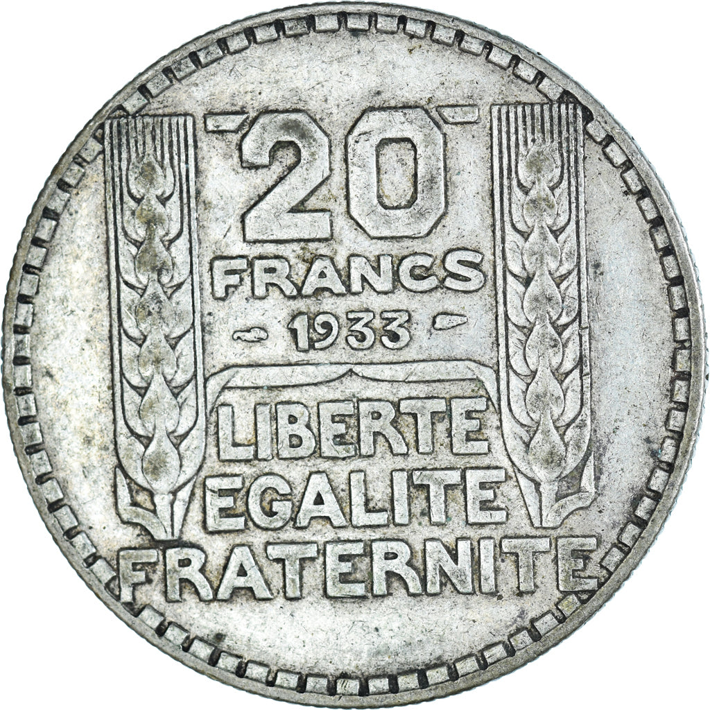 Coin, France, Turin, 20 Francs, 1933, Paris, VF(30-35), Silver, KM:879