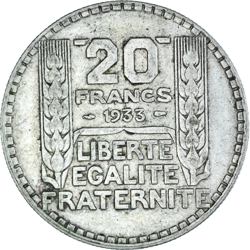 Coin, France, Turin, 20 Francs, 1933, Paris, VF(30-35), Silver, KM:879