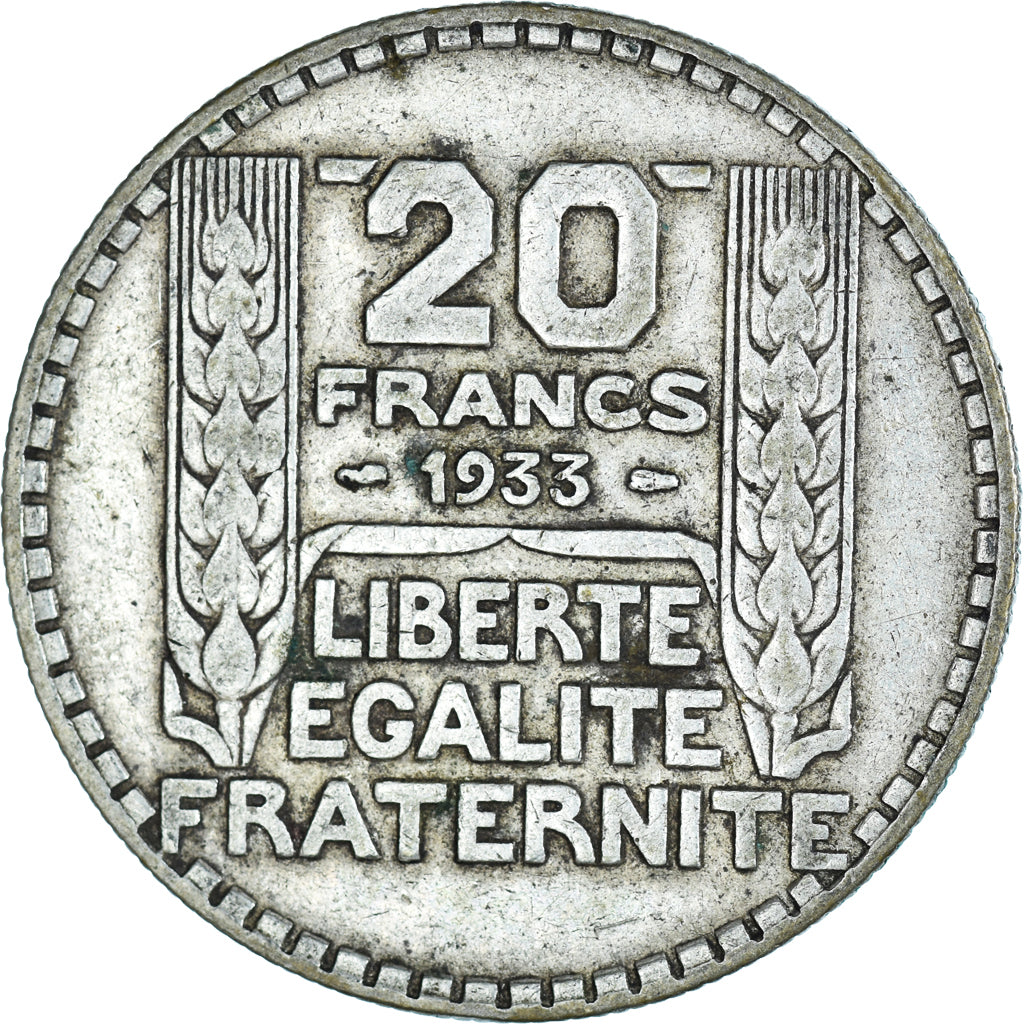 Coin, France, Turin, 20 Francs, 1933, Paris, VF(30-35), Silver, KM:879