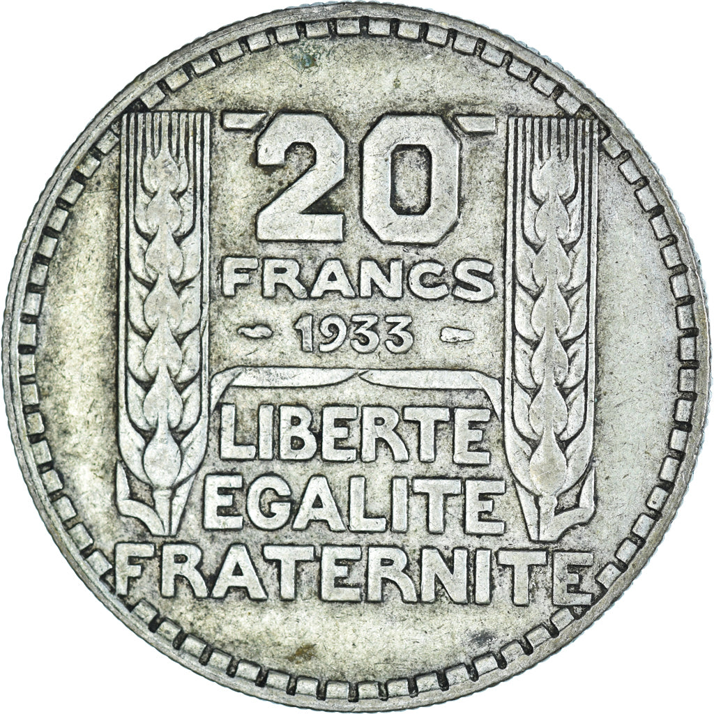 Coin, France, Turin, 20 Francs, 1933, Paris, VF(30-35), Silver, KM:879
