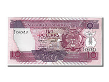 Billet, Îles Salomon, 10 Dollars, 1986, NEUF