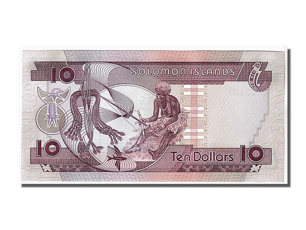 Billet, Îles Salomon, 10 Dollars, 1986, NEUF