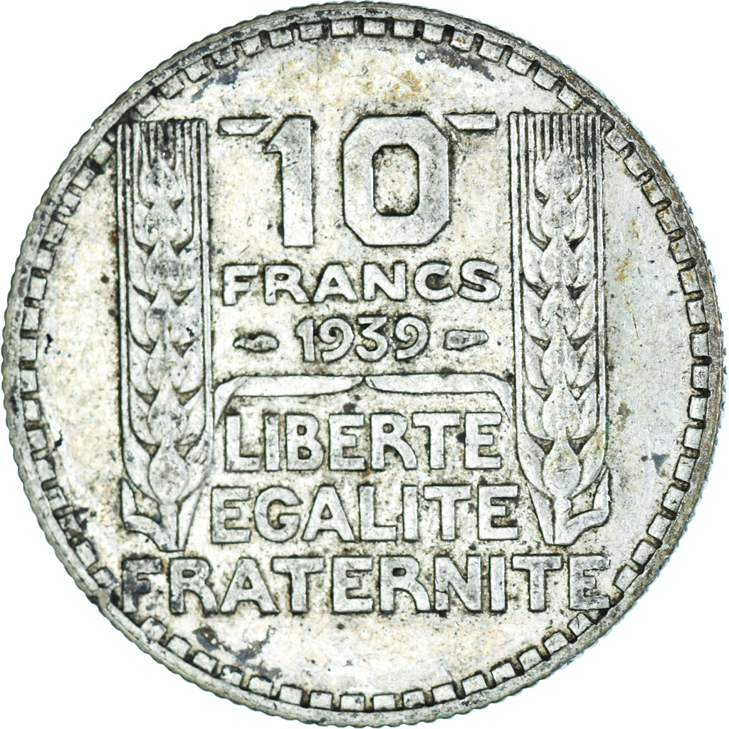 Coin, France, Turin, 10 Francs, 1939, Paris, VF(30-35), Silver, KM:878