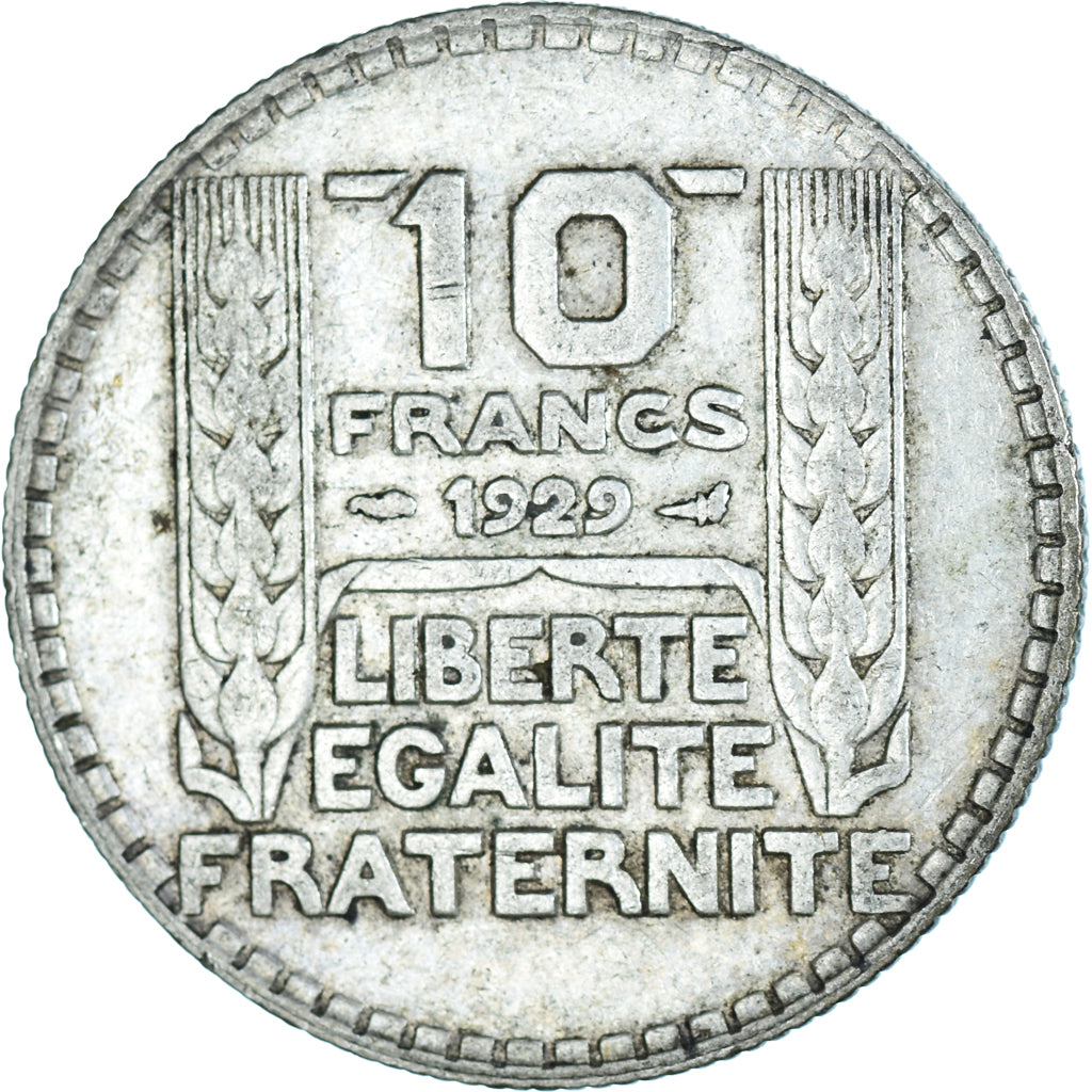 Moneta, Francia, Turin, 10 Francs, 1929, Paris, MB+, Argento, KM:878