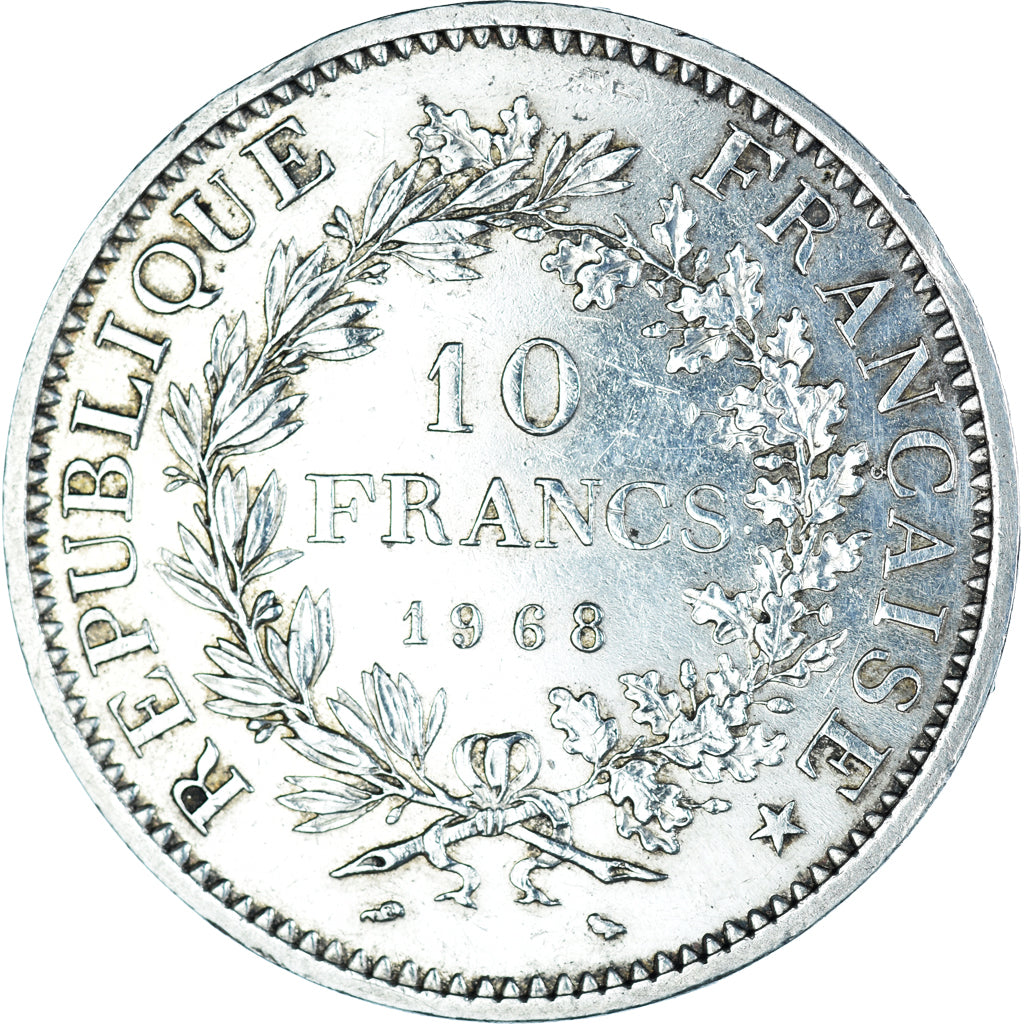 Moneta, Francia, Hercule, 10 Francs, 1968, Paris, BB, Argento, KM:932