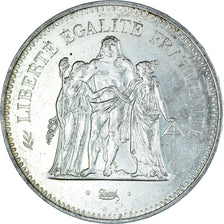Munten, Frankrijk, Hercule, 50 Francs, 1974, Paris, ZF+, Zilver, KM:941.1