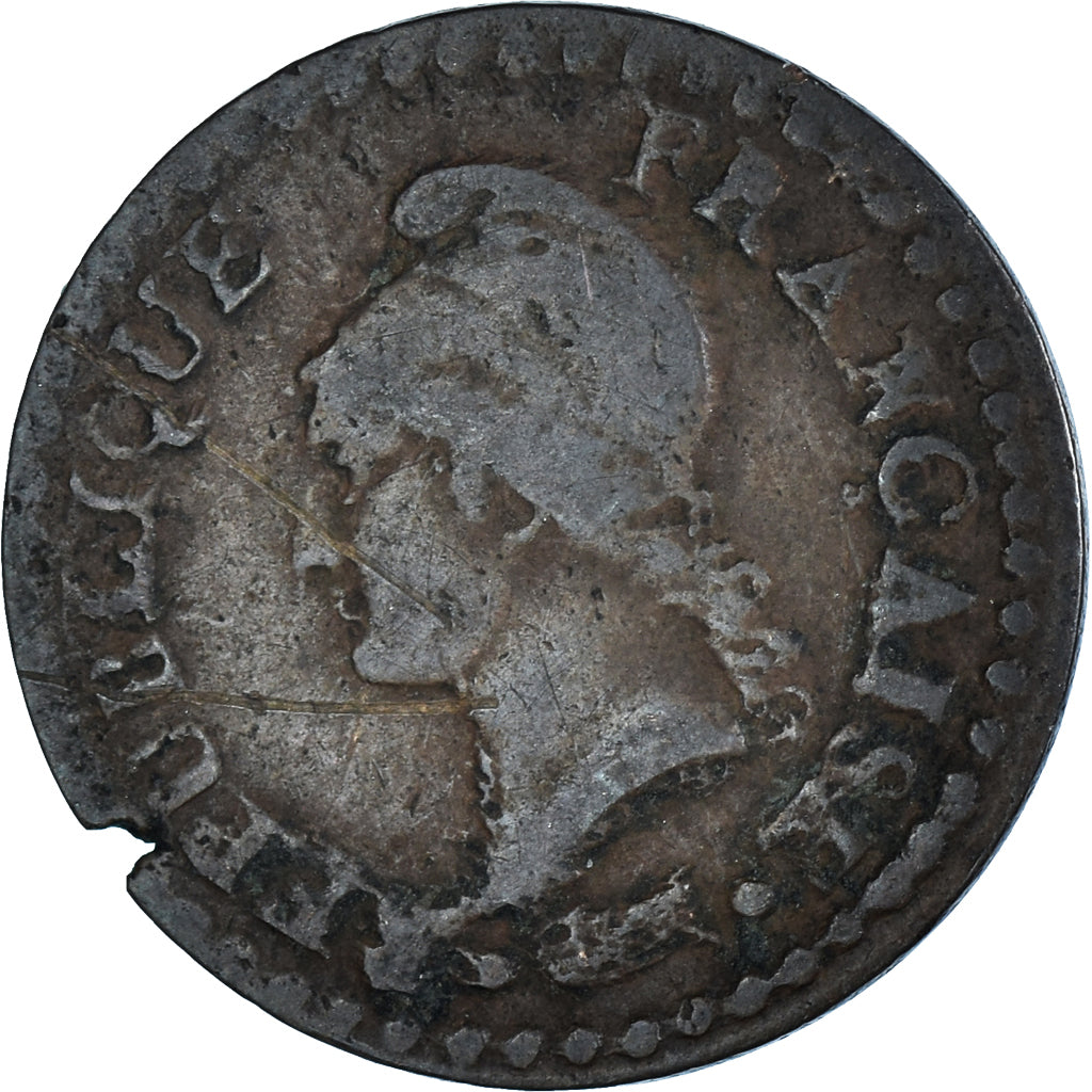 Moeda, França, Dupré, Centime, AN 7, Paris, VF(30-35), Bronze, KM:646