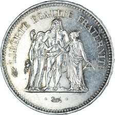 Coin, France, Hercule, 50 Francs, 1978, Paris, AU(50-53), Silver, KM:941.1