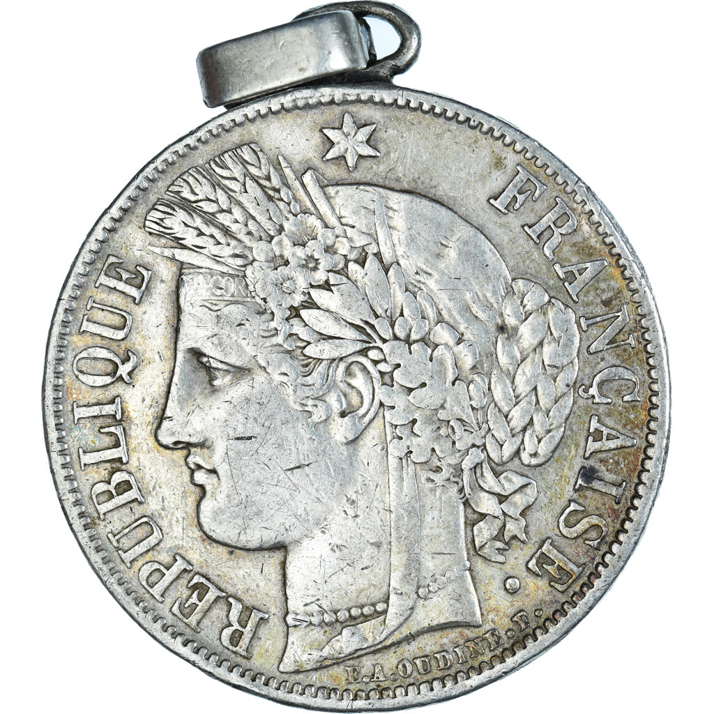 Coin, France, Cérès, 5 Francs, 1851, Paris, avec bélière, VF(30-35), Silver