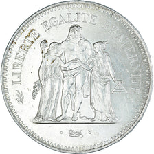 Münze, Frankreich, Hercule, 50 Francs, 1975, Paris, SS+, Silber, KM:941.1