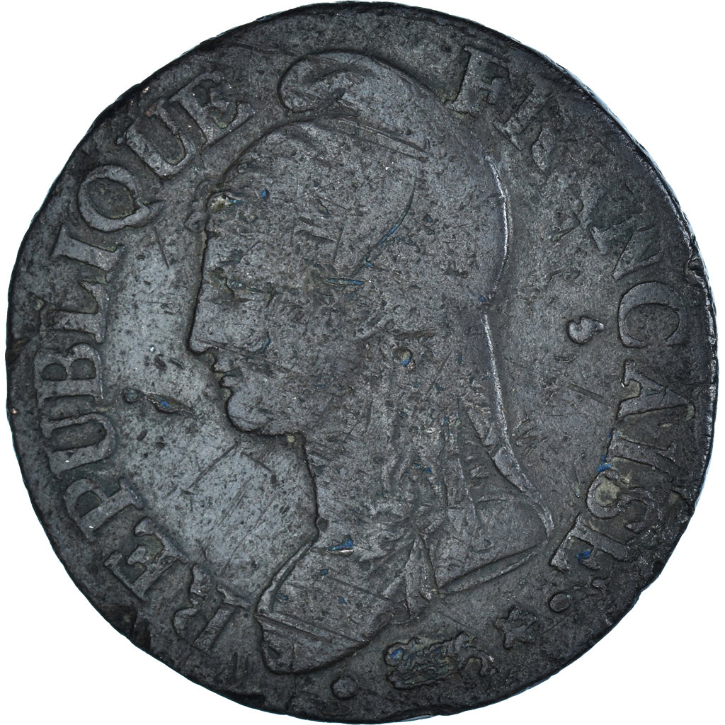 Moeda, França, Dupré, 5 Centimes, AN 8/5, Lille, VF(30-35), Bronze, KM:640.11