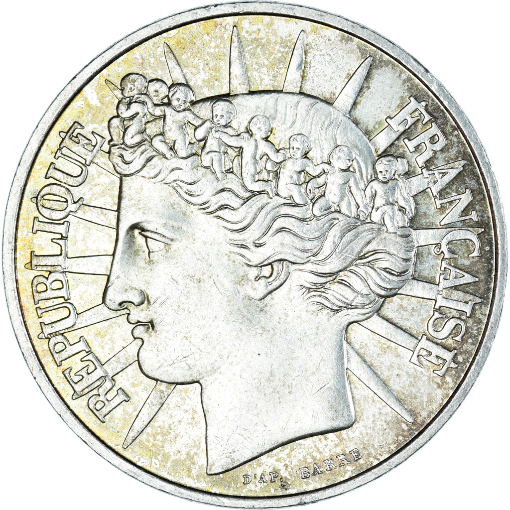 Münze, Frankreich, Fraternité, 100 Francs, 1988, SS+, Silber, KM:966