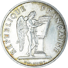 Coin, France, Droits de l'Homme, 100 Francs, 1989, AU(50-53), Silver, KM:970