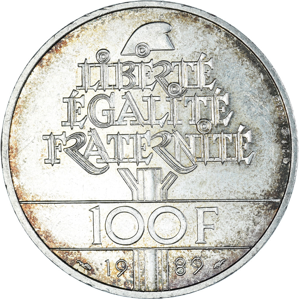 Monnaie, France, Droits de l'Homme, 100 Francs, 1989, TTB+, Argent, Gadoury:904