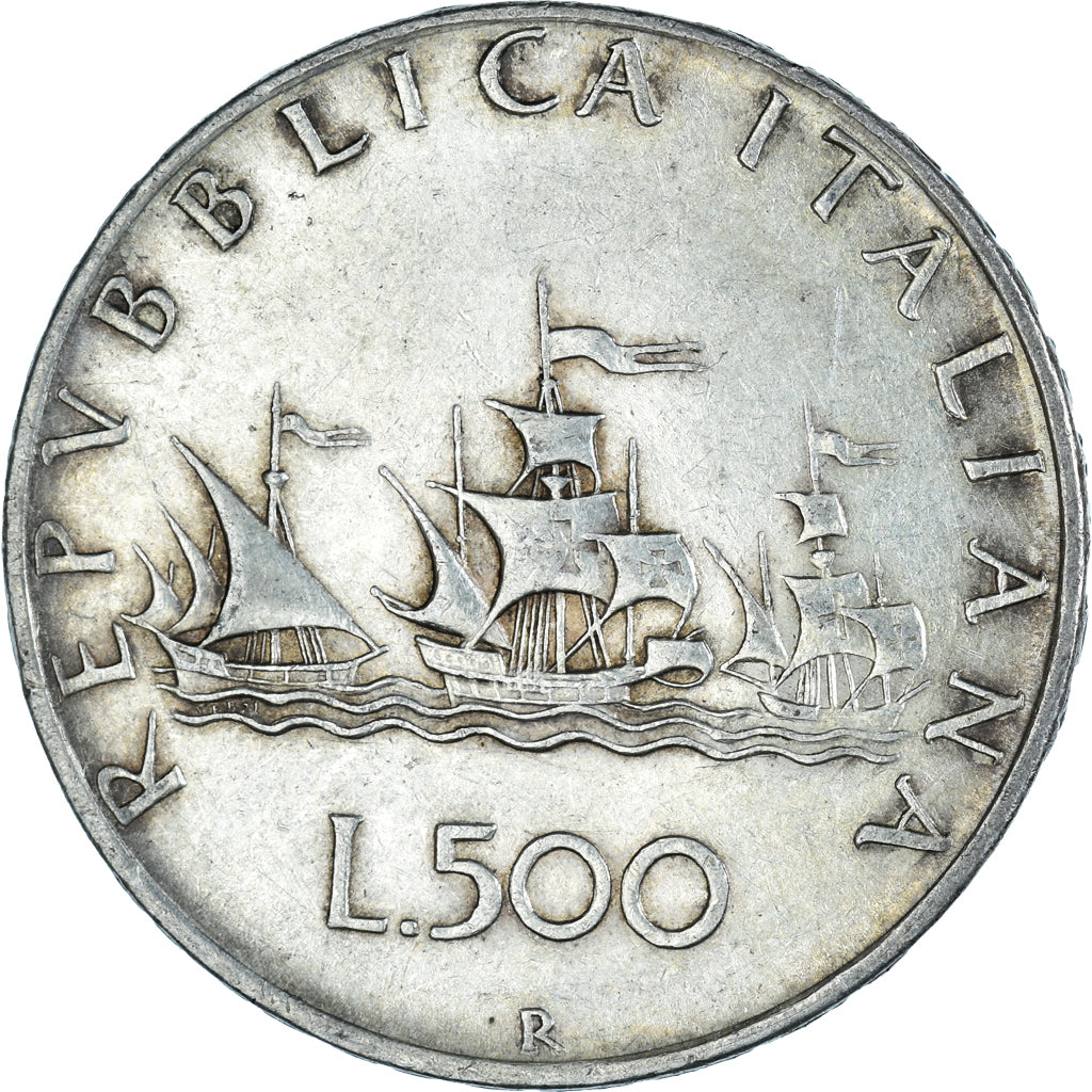 Coin, Italy, 500 Lire, 1958, Rome, EF(40-45), Silver, KM:98