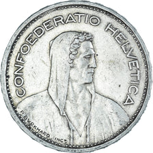 Coin, Switzerland, tête de berger, 5 Francs, 1933, Bern, EF(40-45), Silver