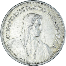 Monnaie, Suisse, tête de berger, 5 Francs, 1940, Bern, TTB, Argent, KM:40