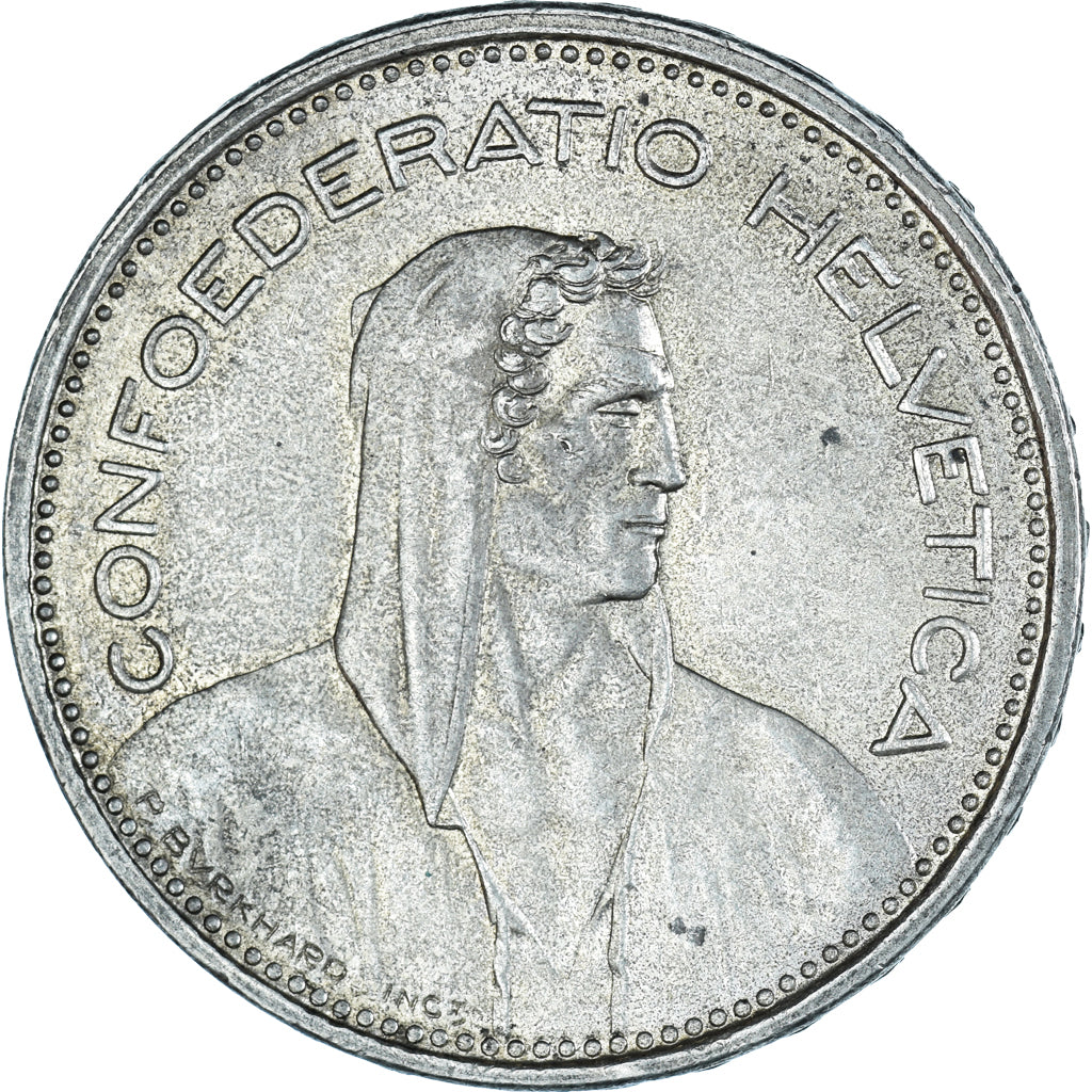 Moneda, Suiza, tête de berger, 5 Francs, 1965, Bern, EBC, Plata, KM:40