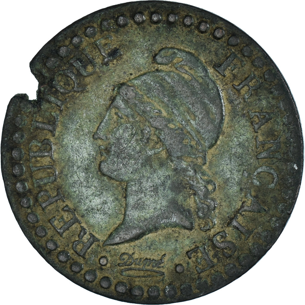 Monnaie, France, Dupré, Centime, AN 6, Paris, TTB, Bronze, Gadoury:76, KM:646