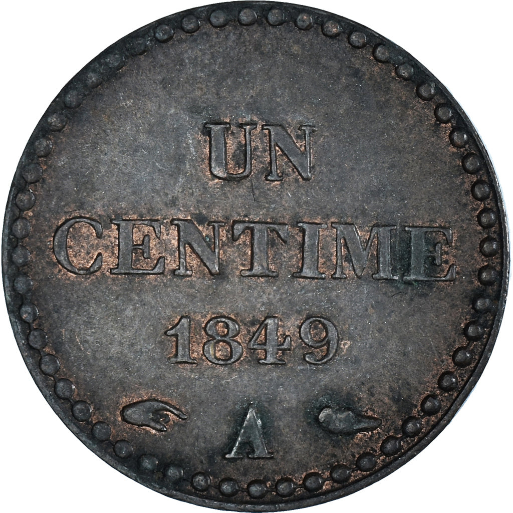 Coin, France, Dupré, Centime, 1849, Paris, AU(55-58), Bronze, KM:754
