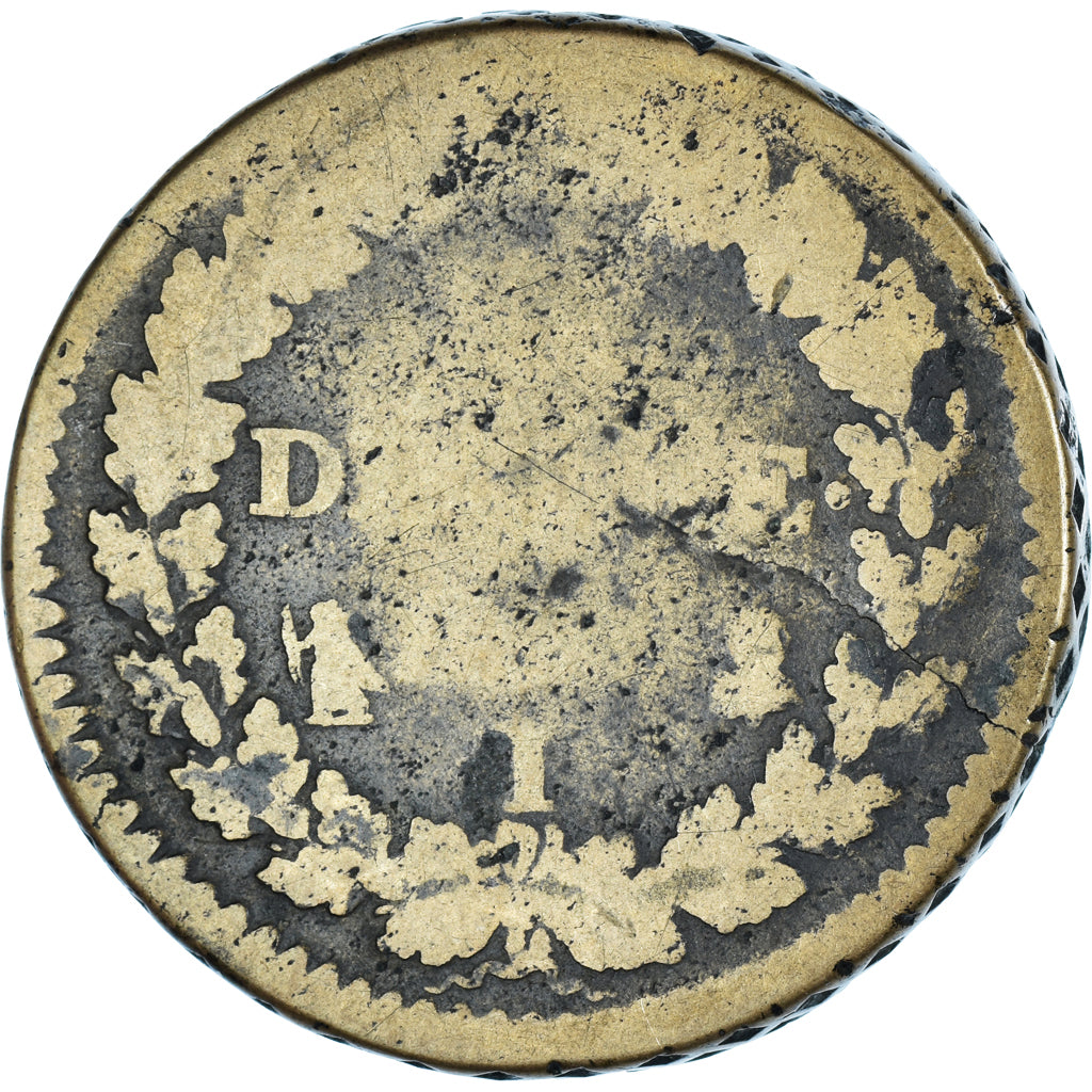 Moneda, Francia, Dupré, Decime, Limoges, BC, Métal de cloche, Gadoury:187