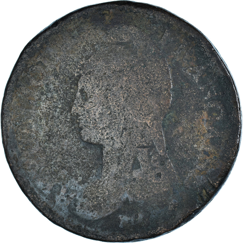 Moneta, Francja, Dupré, Decime, AN 7, Paris, VF(20-25), Brązowy, KM:644.1