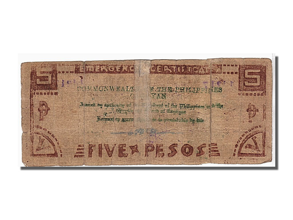 Geldschein, Philippinen, 5 Pesos, KM:S191a, S