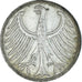 Coin, GERMANY - FEDERAL REPUBLIC, 5 Mark, 1961, Stuttgart, VF(30-35), Silver