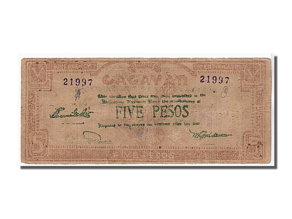 Banconote, Filippine, 5 Pesos, MB