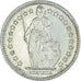 Coin, Switzerland, 2 Francs, 1963, Bern, AU(50-53), Silver, KM:21