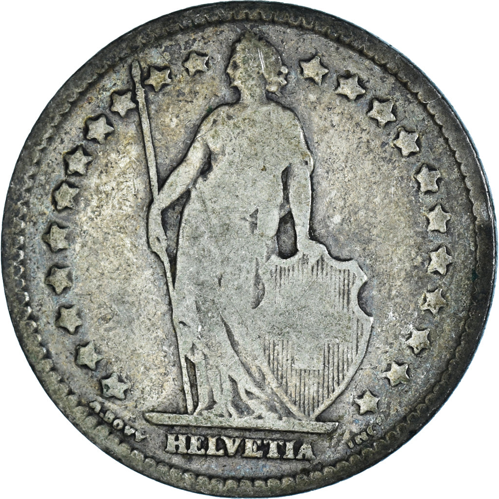 Coin, Switzerland, Franc, 1899, Bern, VF(20-25), Silver, KM:24