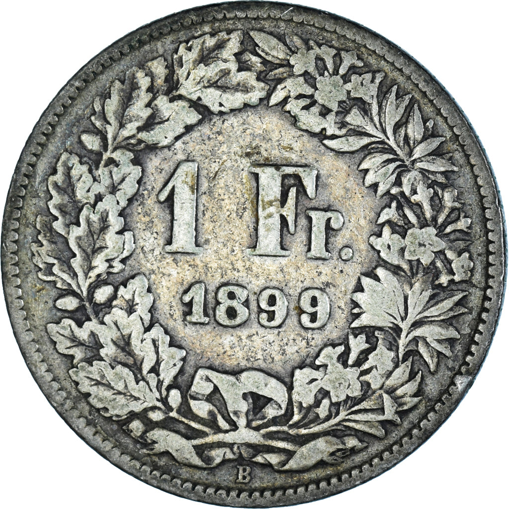 Coin, Switzerland, Franc, 1899, Bern, VF(20-25), Silver, KM:24