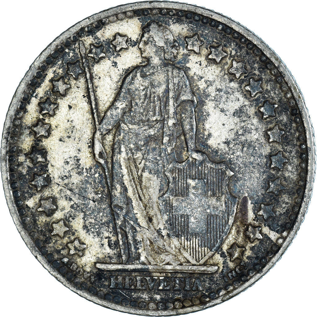 Coin, Switzerland, Franc, 1952, Bern, VF(30-35), Silver, KM:24