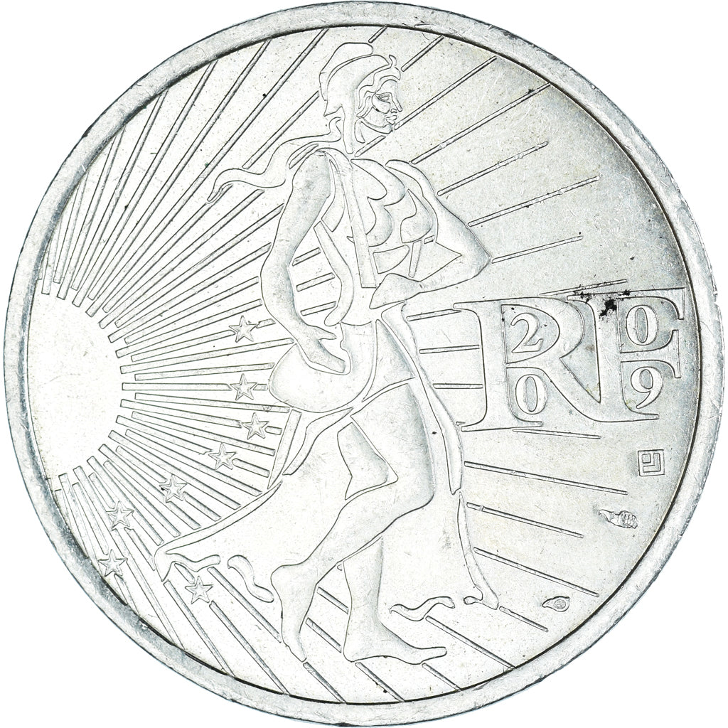 France, Semeuse, 10 Euro, 2009, Pessac, TTB+, Argent, Gadoury:4., KM:1580